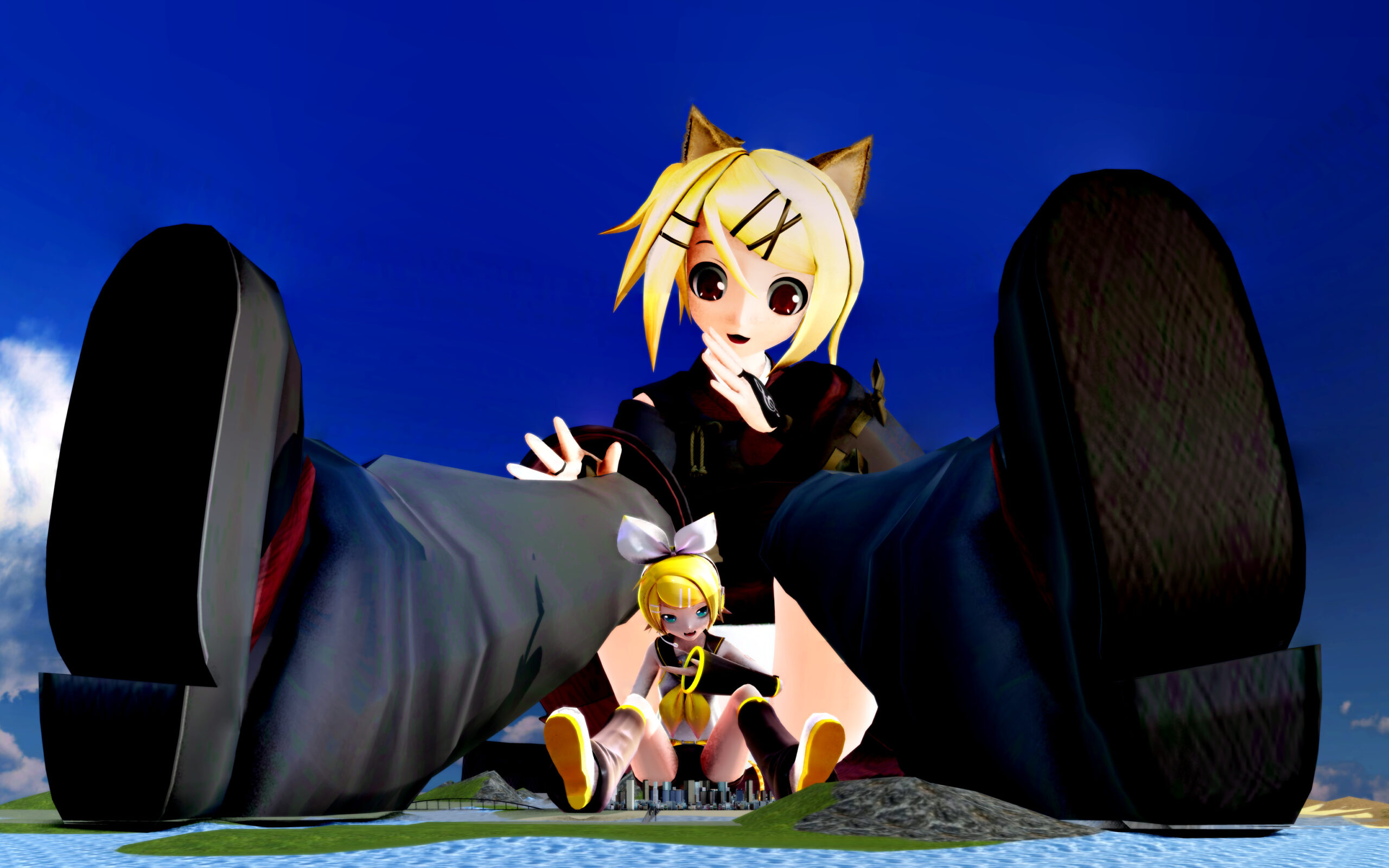 How to taming chibi Rin Chan who rampaging in tinies’ city :-)